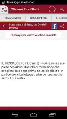 Roma 24h android App screenshot 3