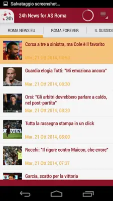 Roma 24h android App screenshot 4